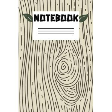 Imagem de Diário ou caderno de bolso de 15 x 23 cm com páginas pautadas para crianças, adolescentes ou adultos | Madeira bronzeada clara | Material de escritório, estudo ou escolar: 80 páginas (40 folhas)