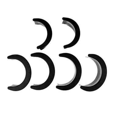 Imagem de Conjunto de 6 peças de reposição universal para entusiastas de Snooker, material plástico, serve na maioria das mesas de sinuca, inclui cantos e centros perfurados, cor preta