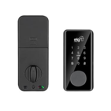 Imagem de ELG, SHFD701, Fechadura Digital Inteligente de Embutir WI-FI, Abertura e Fechamento por Senha, Cartão de Proximidade, Aplicativo ou Chave de Emergência, Preto