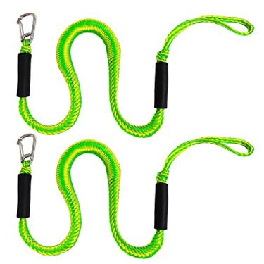 Imagem de Cabos para barcos para atracação,Cordão Amarração Elástica | Corda amarração rápida com conector acessórios gancho para jet ski, caiaque, embarcação Paperp
