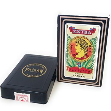 Imagem de Spanish Playing Cards, Barajas Espanolas, Red Color, Color rojo Faisan