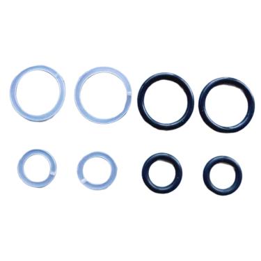 Imagem de predolo Kits de vedação de macaco kits de reparo de borracha para reparo de anel de vedação de óleo de macaco acessórios de kits de reparo de macaco à prova de poeira, vedação de óleo pequena e grande