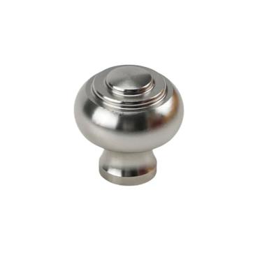 Imagem de Maçaneta de alumínio prateada com furo único, gaveta de guarda-roupa, maçaneta redonda, móveis de armário de cozinha, maçaneta de porta pequena, decoração de casa, a16