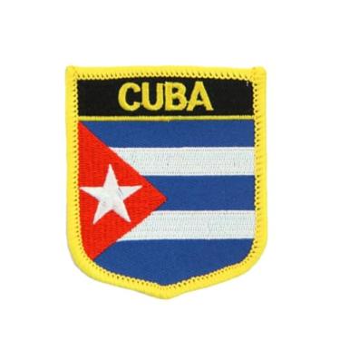 Imagem de Ruoming 1 aplique de bandeira de Cuba, bordado a ferro ou costurado, tático, militar, nacional de Cuba
