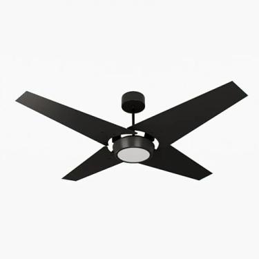 Imagem de Ventilador de Teto Natuvent Callis Led 4 Pás Madeira Preto 6500k Branco Frio (127, Volts)