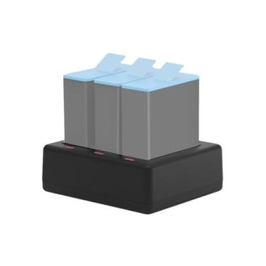 Imagem de Fotoleey Carregador de bateria para GoPro Hero 13, suporta 3 baterias de proteção contra sobrecorrente, carregamento rápido