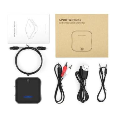Imagem de Receptor e Transmissor de áudio Bluetooth 5.0 - Dois em Um - APTX