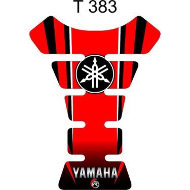 Imagem de Protetor De Tanque Tankpad Vermelho Preto Moto Yamaha Ybr - Resitank, 