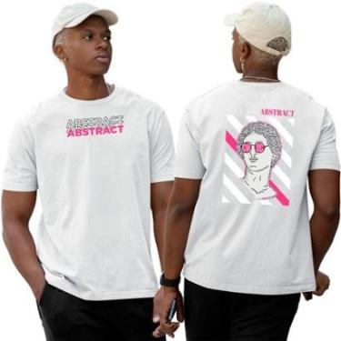 Imagem de Camiseta Algodão Basica‎ Abstract Statue Chic Trend-Unissex