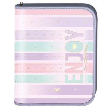 Imagem de Fichário Universitário Enjoy 48 Fls Fechamento em Zíper Dac