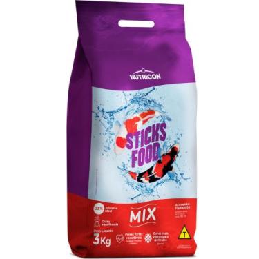 Imagem de Alimento para Peixe Nutricon Carpa Sticks Food Mix 3 KG