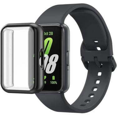 Imagem de Capa Case Bumper Preto com Película para Galaxy Fit 3 (Preto)