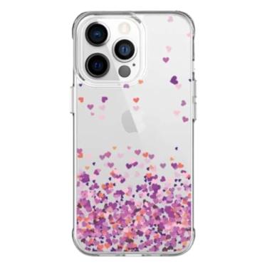 Imagem de Capa Capinha Anti Impacto para Celulares Apple - Estampa Corações Pink (Iphone 7/8 Plus)