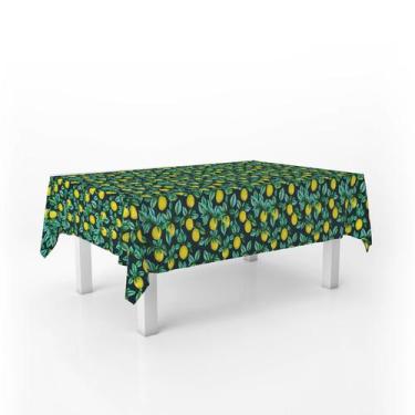 Imagem de Toalha De Mesa Frutas Limão 10 Lugares Retangular 280x146cm - PRESENTE