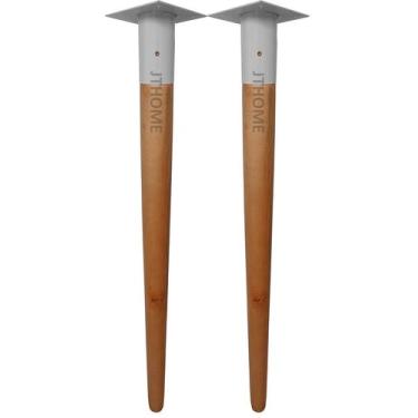 Imagem de Pé Palito Suporte Respiga Metal Tubo Reforçado Mesa Jantar - Jthome, B
