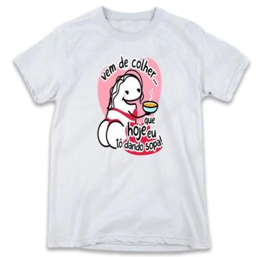 Imagem de 1 Camiseta Dia dos Namorados Flork Vem de Colher pq hoje eu to dando S