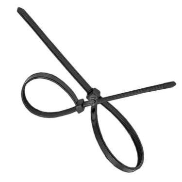 Imagem de Abraçadeira Nylon 4,8 x 200mm Cinta Plástica Fita Preto 100 Peças - 3M