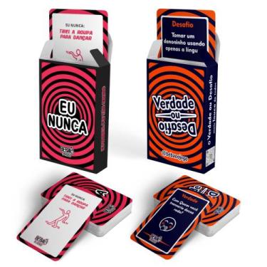 Imagem de Eu Nunca + Verdade Ou Desafio - jogo de beber - Bebão o Jogo