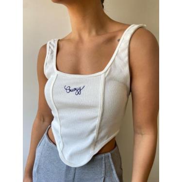 Imagem de Regata Corset Mila - Kaea, Branco, Único 