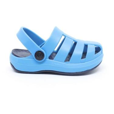 Imagem de Babuche Sandália Plugt Infantil Menino Pop Kids Marinho/Azul Neon , 29
