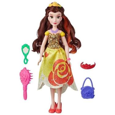 Imagem de Boneca Bela 30cm Com Acessórios Princesas Disney E6621 - Hasbro