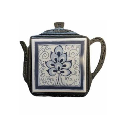 Imagem de Descanso Apoio Aparador De Panela Em Alumínio C/ Porcelana - Funditex,