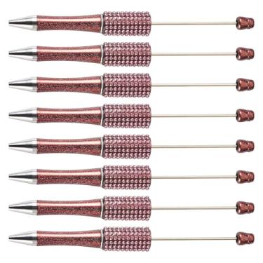 Imagem de KISSITTY Canetas esferográficas marrons, tinta preta, diamante, pedras, strass para fazer canetas, estudantes, professores, casamento, formatura, festa, presente, material de escritório