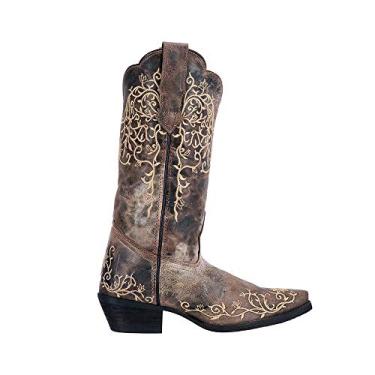 Imagem de Laredo Bota feminina Dan Post No More Drama Red Western 3125, Marrom, 9.5 Wide