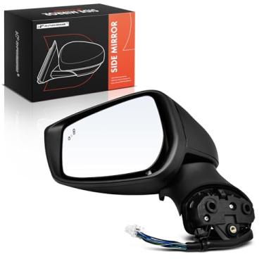 Imagem de A-Premium Espelho retrovisor elétrico do lado do motorista - compatível com Nissan Versa 2020 2021 2022 - Espelho retrovisor externo externo dobrável manual aquecido com seta e detecção de ponto cego