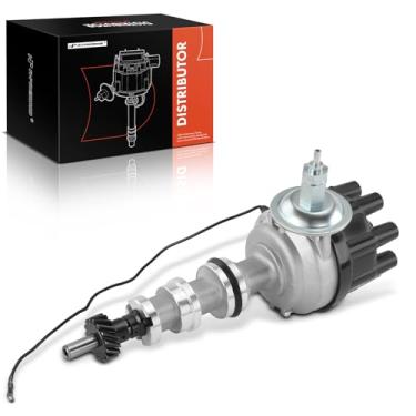 Imagem de A-Premium Distribuidor de ignição com tampa e rotor compatível com Ford F-100, F-250, F-350, Mustang, Galaxie, LTD, Skyliner, M-400, Victoria & AC Shelby Cobra & Edsel Bermuda, Pacer, Roundup,