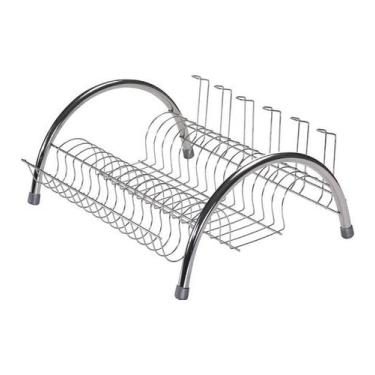 Imagem de Escorredor 15 Lugares 43cm por 33cm Para Louças Fantastik Com Porta Ta