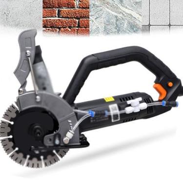 Imagem de 星姿 Caçador elétrico de parede 3500w, máquina de corte de parede de concreto portátil de 3,5 kg, com dente de serra de 156 mm, profundidade de ranhura de 55 mm, largura ajustável, 7500r/min, pode ser