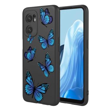 Imagem de HTXWXJC Capa para OnePlus Nord N300, OnePlus Nord N20 SE Capa para Oppo A57/Oppo A77 Capa à prova de choque flexível bumper TPU capa macia padrão borboleta capa de telefone para OnePlus Nord N300