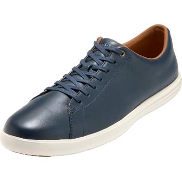 Imagem de Cole Haan Grand Crosscourt II Tênis masculino, Couro marinho Brnsh, 8 Wide