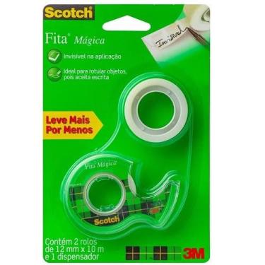 Imagem de Fita Magica 12MM X 10M 2 Rolos 1 Suporte - 3M