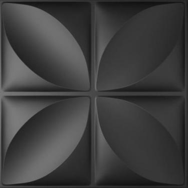 Imagem de 15 Placas 3D - Decoração para Parede - Roma 3.75m² - Ponto 3D, Preta