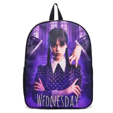 Imagem de Mochila Infantil Wandinha Familia Addams Serie Wedneday Volta As Aulas