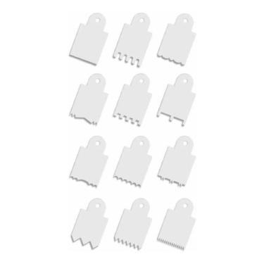 Imagem de Kit 12 Unidades Mini Espátula Decorativa Para Bolo Acrílico - PlimShop