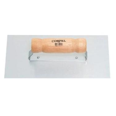 Imagem de Desempenadeira AÇO Lisa 12X25,5CM Compel 0.2402