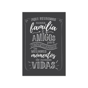 Imagem de Placa Decorativa MDF Frase Família Reunida 30x40 - Quartinhos