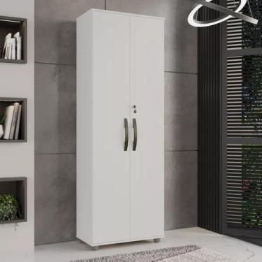 Imagem de Armário Multiuso 2 Portas Com Chave Caique - CHF - Branco - CHF MÓVEIS