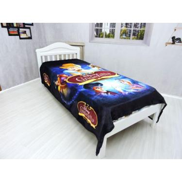Imagem de Manta Cobertor Cinderela Solteiro Ultrasoft Macia Infantil - Fantasia 