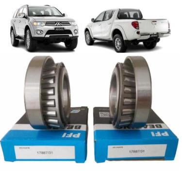 Imagem de 2 rolamento lateral coroa mitsubishi l200/l300 toyota hilux - Girar Ro