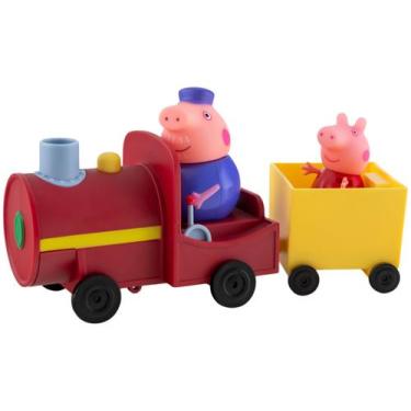 Imagem de Boneco Peppa Pig Trêm do Vovô Pig 9,1cm - Sunny Brinquedos