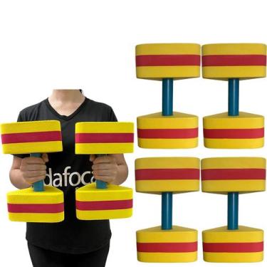 Imagem de Kit 2 Pares Halteres Aquáticos Hidroginástica em EVA DF1107-AM 3 à 4kg