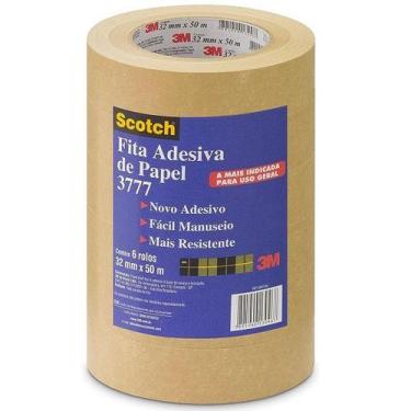 Imagem de Kit 6 Fita para Empacotamento SCOTCH 3777 32MM X 50M - 3M