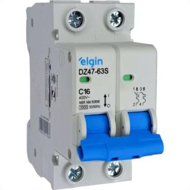 Imagem de Disjuntor Elgin ''Din'' Bipolar Dz47-63S - 16A.