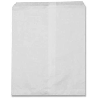 Imagem de N'ice Embalagem com 200 sacos de papel planos brancos, bom para doces, biscoitos, pequenos presentes, lembrancinhas de festa, sanduíche ou merchandising - sem reforço (branco 12,7 cm x 17,8 cm)