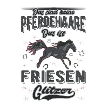 Imagem de Friesenpferd Notizbuch: Friesenpferd Glitzer Friesen Pferd / 6x9 Zoll / 120 gepunktete Seiten