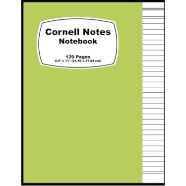 Imagem de Cornell Notes Notebook: Solid Green - Note Taking Composition Notebook For Writing - Durable Cover